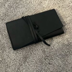 Portland leather long wallet black